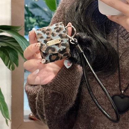 Print Case Earphone Pom AirPods Leopard Pro / Skin Strap