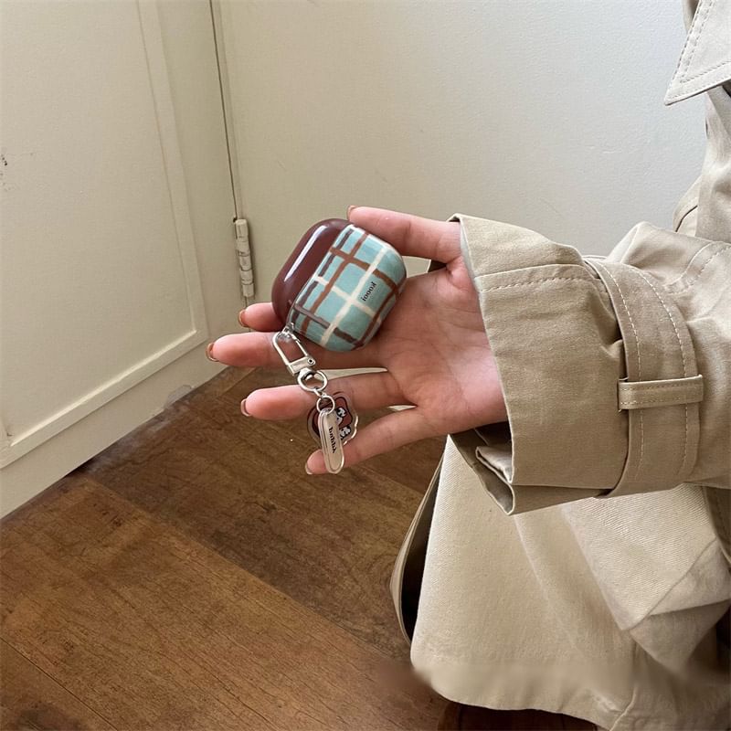 Pro / Case Earphone AirPods Skin Dog Charm Lanyard Plaid