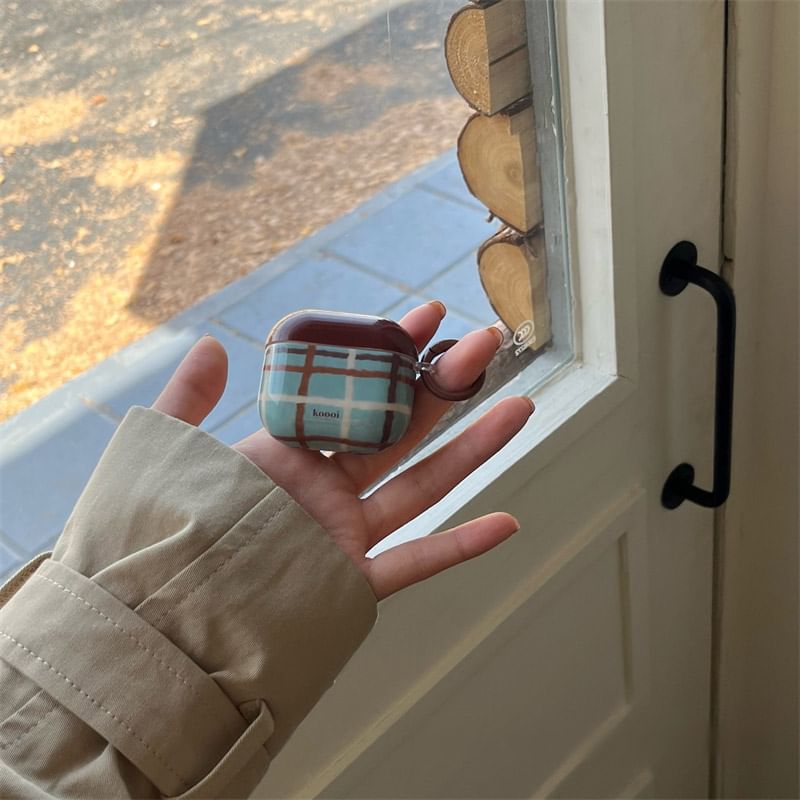 Pro / Case Earphone AirPods Skin Dog Charm Lanyard Plaid