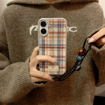 Phone Strap Plaid Case / Set