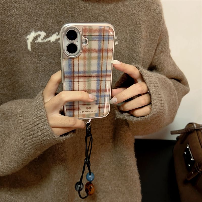 Phone Strap Plaid Case / Set