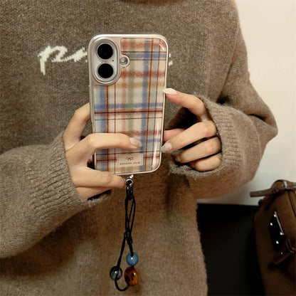 Phone Strap Plaid Case / Set