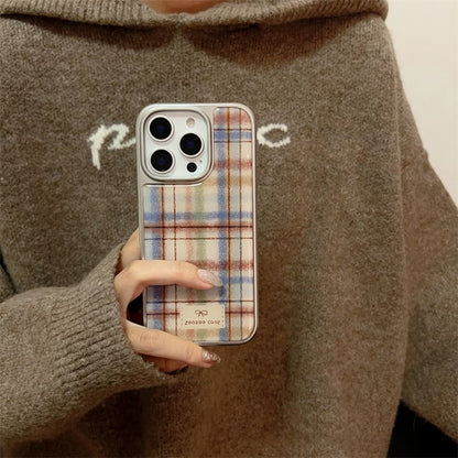 Phone Strap Plaid Case / Set