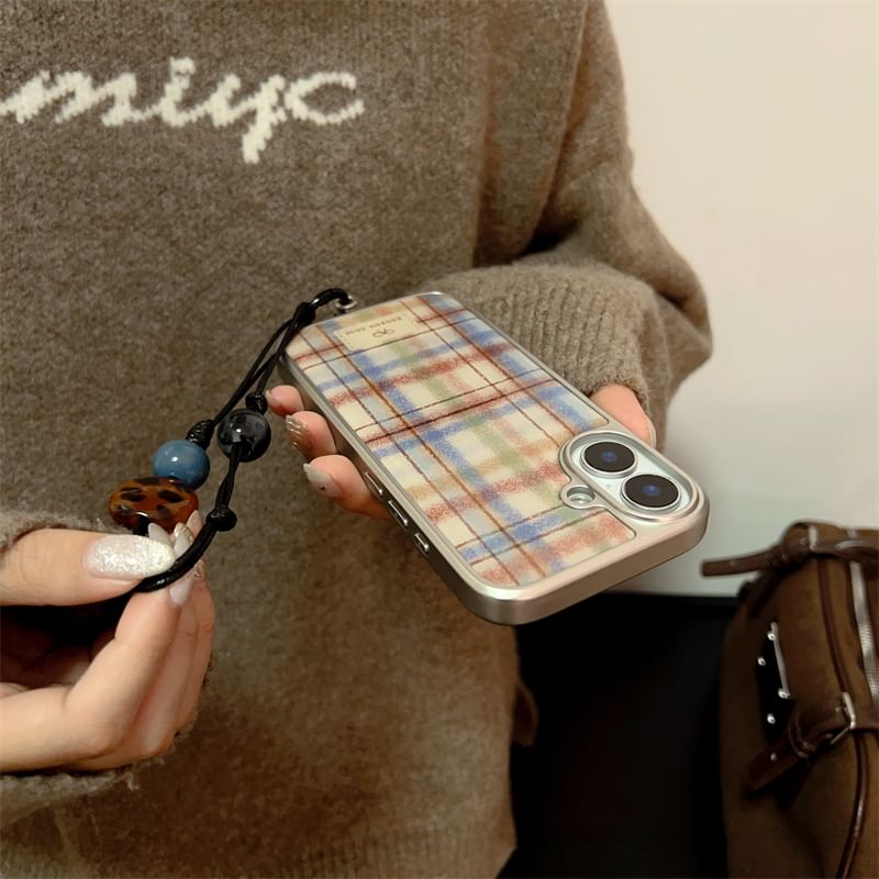 Phone Strap Plaid Case / Set