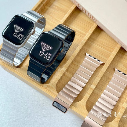 Magnetic / Alloy Set Case Band Protective Apple Bracelet Watch
