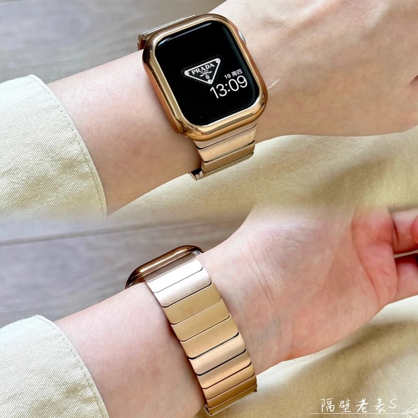 Magnetic / Alloy Set Case Band Protective Apple Bracelet Watch