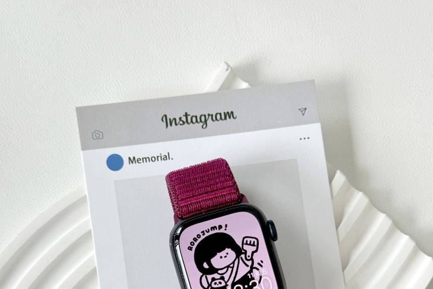 Watch Band Self Adhesive Apple Nylon