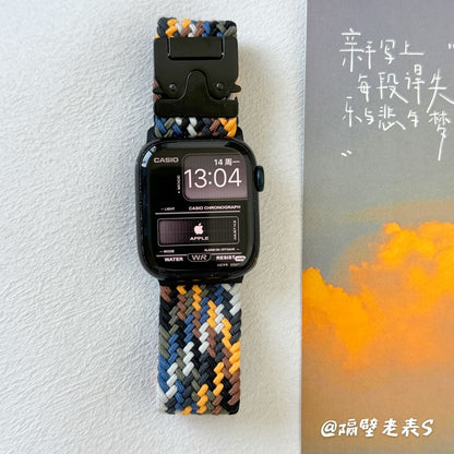 Band Buckled Apple Braided Watch