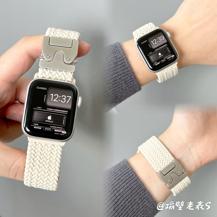 Band Buckled Apple Braided Watch