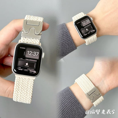 Band Buckled Apple Braided Watch