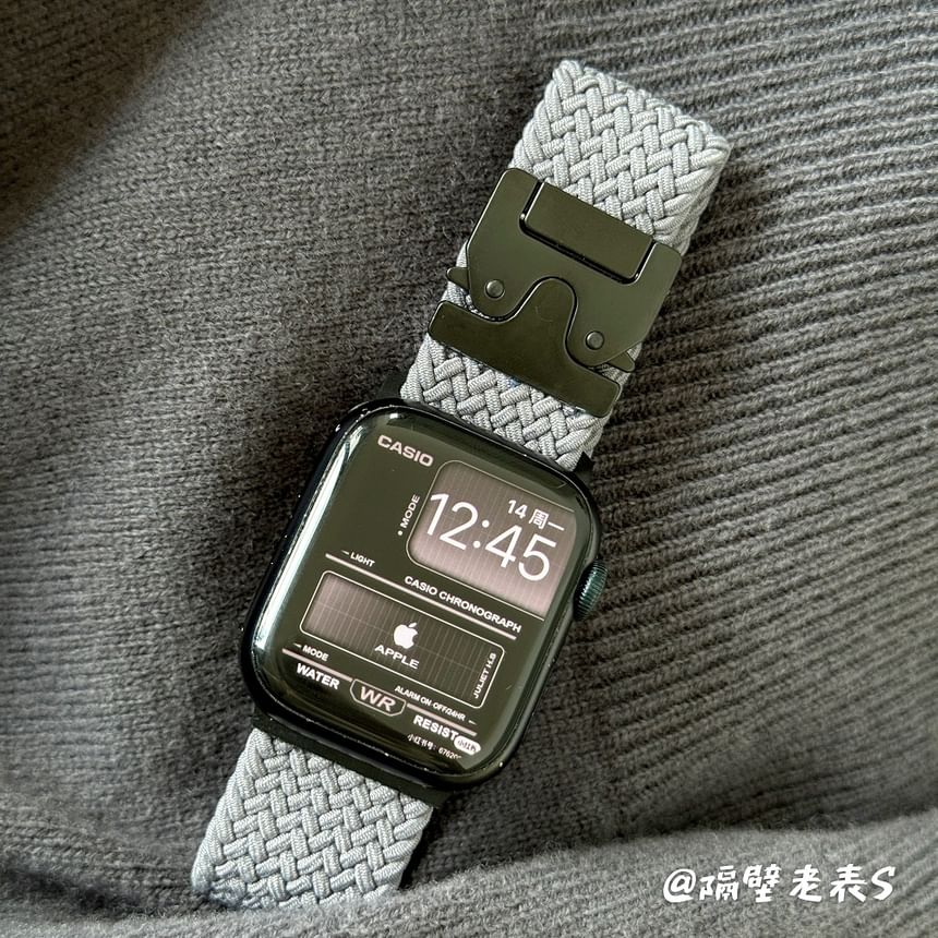 Band Buckled Apple Braided Watch