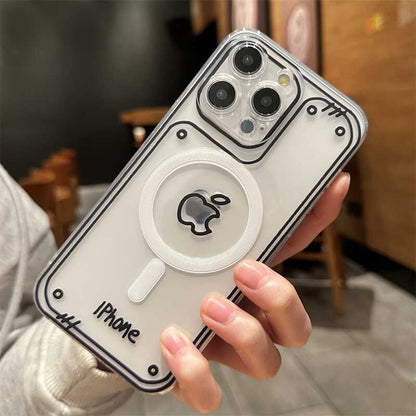 with Case Magnetic Bear (Compatible MagSafe) Phone