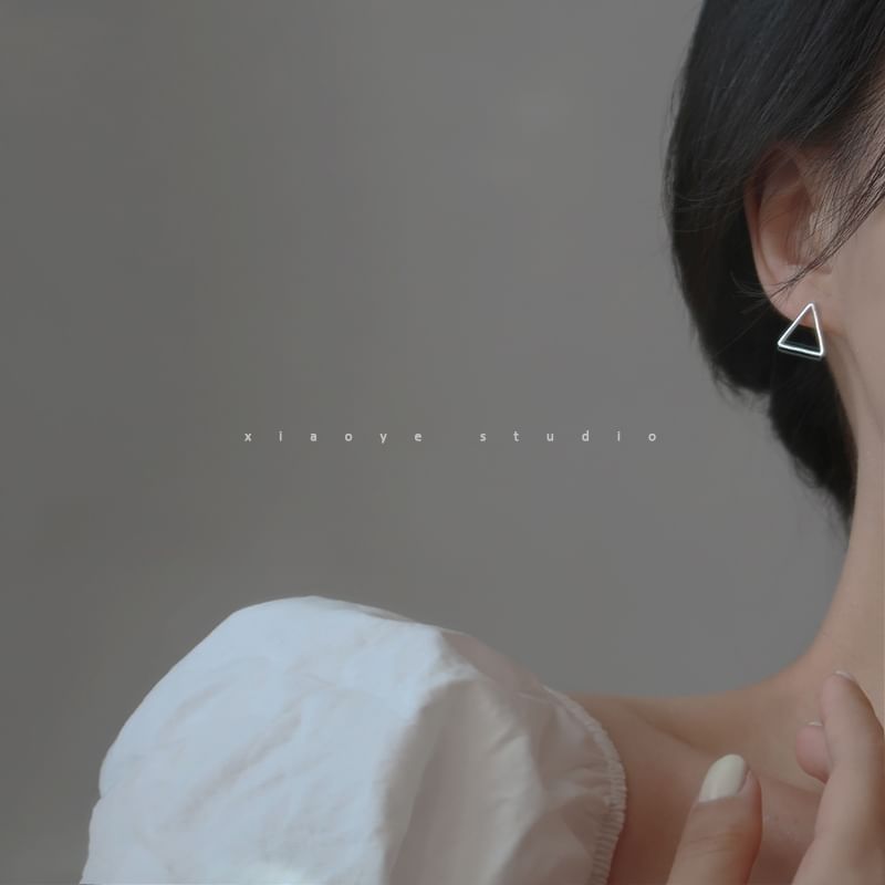 Stud Triangle Silver S925 Earring Sterling