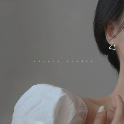 Stud Triangle Silver S925 Earring Sterling