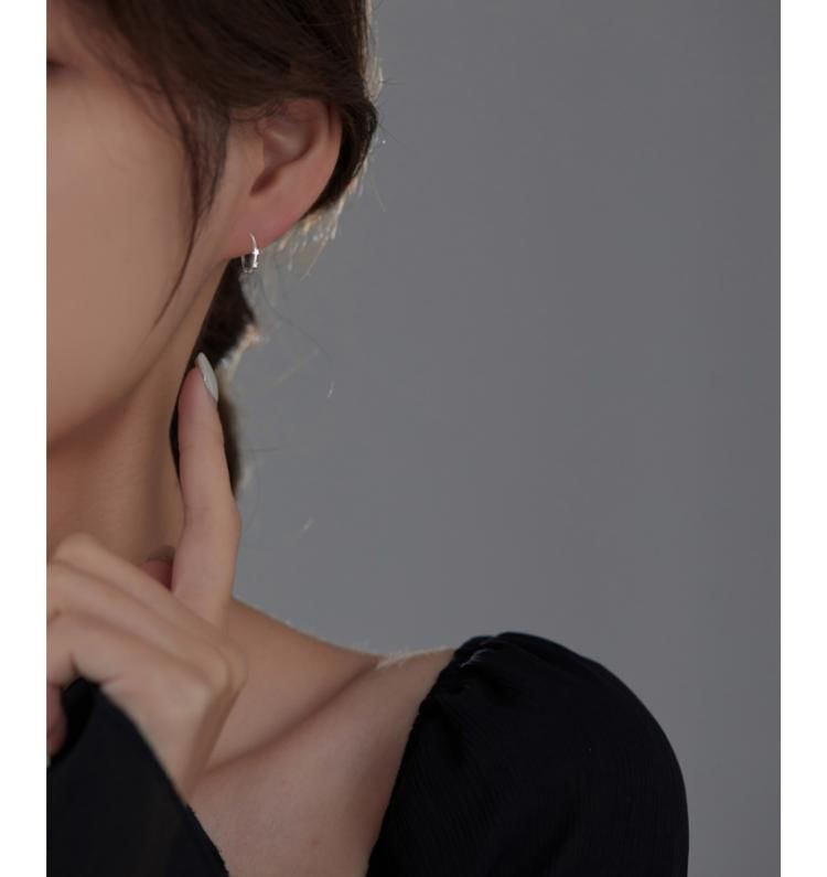 Sterling Earring Huggie S925 Silver Star Cuff / Ear