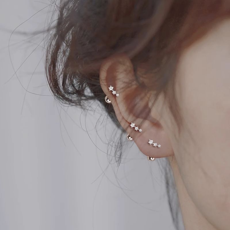 Jacket Star Alloy Rhinestone Ear