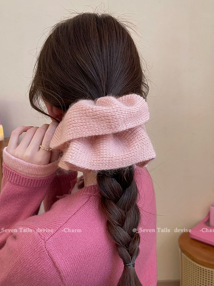 Knit Plain Scrunchie