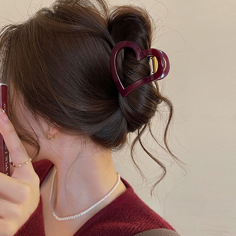 Plain Hair Claw Heart