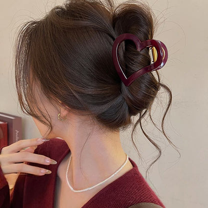 Plain Hair Claw Heart