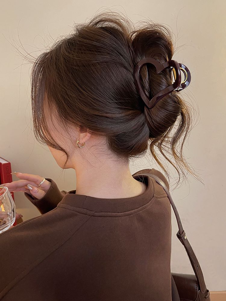 Plain Hair Claw Heart