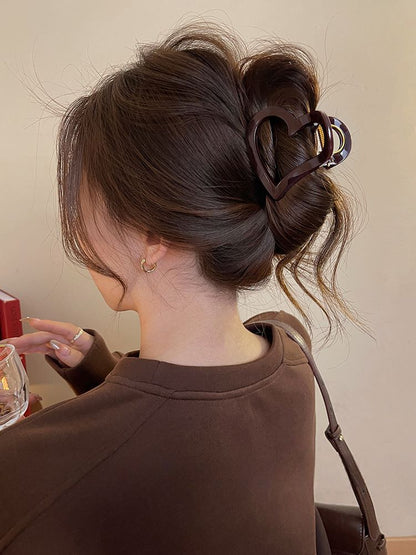 Plain Hair Claw Heart