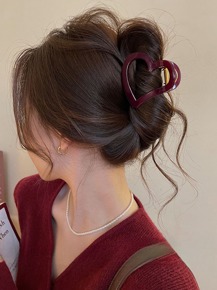 Plain Hair Claw Heart