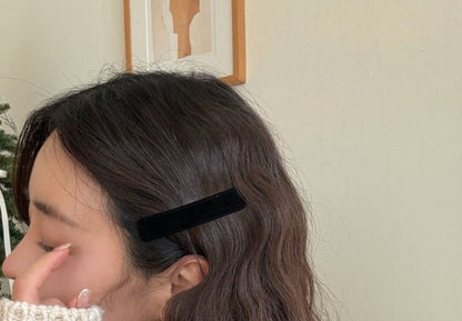 Velvet Plain Hair Clip