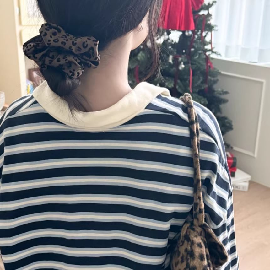 Scrunchie Hair Leopard Print