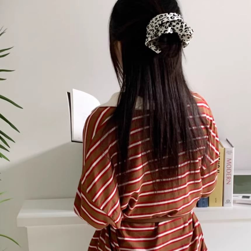 Scrunchie Hair Leopard Print