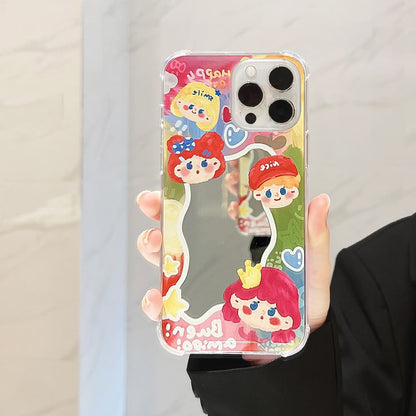 Cartoon Phone Mirrored Case