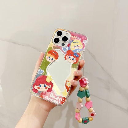 Cartoon Phone Mirrored Case