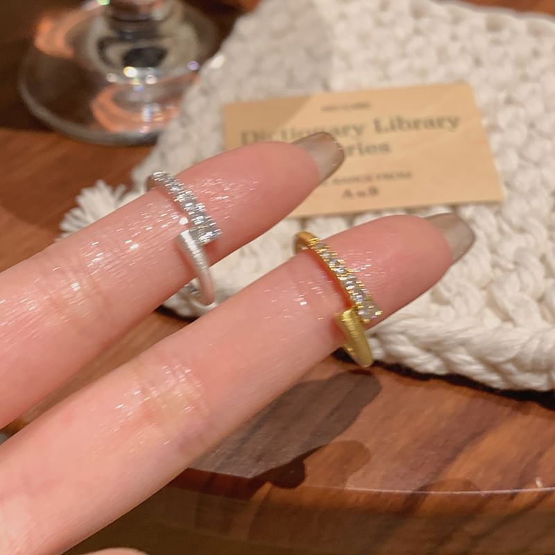 Ring / Open Set Alloy Rhinestone