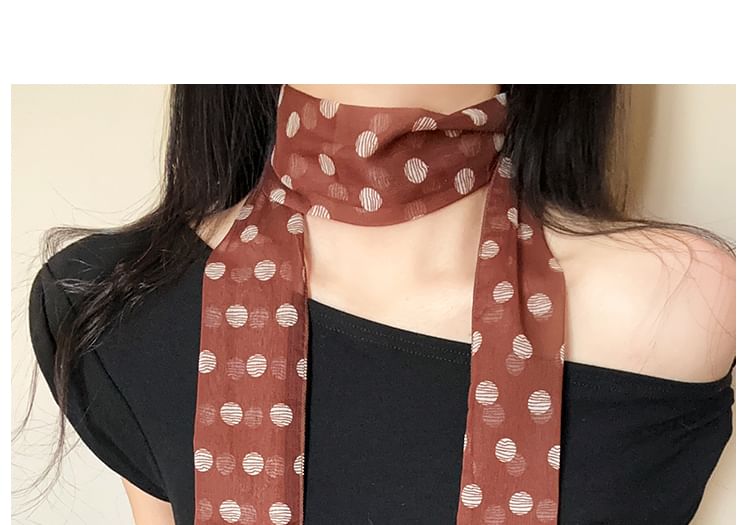 Narrow Dot Scarf Polka