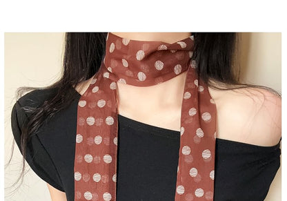 Narrow Dot Scarf Polka