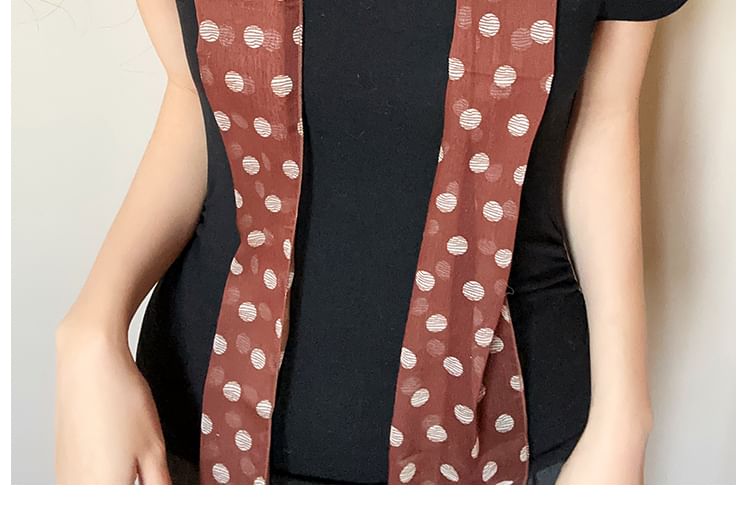 Narrow Dot Scarf Polka