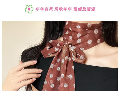 Narrow Dot Scarf Polka