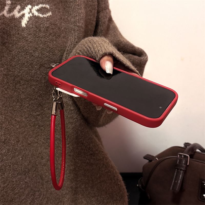 / Strap Set Phone Cherry Case Embroidered