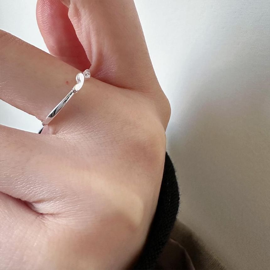 Silver 925 Sterling Heart Ring