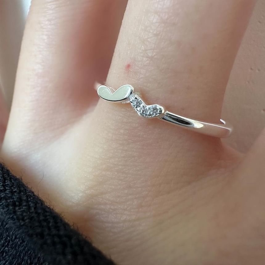 Silver 925 Sterling Heart Ring