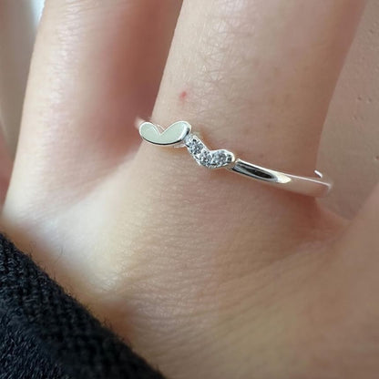 Silver 925 Sterling Heart Ring