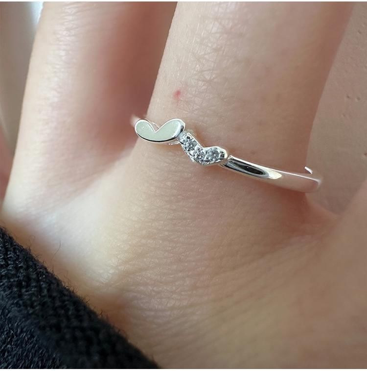 Silver 925 Sterling Heart Ring
