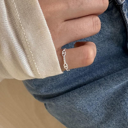 Silver Ring Sterling Twist 925