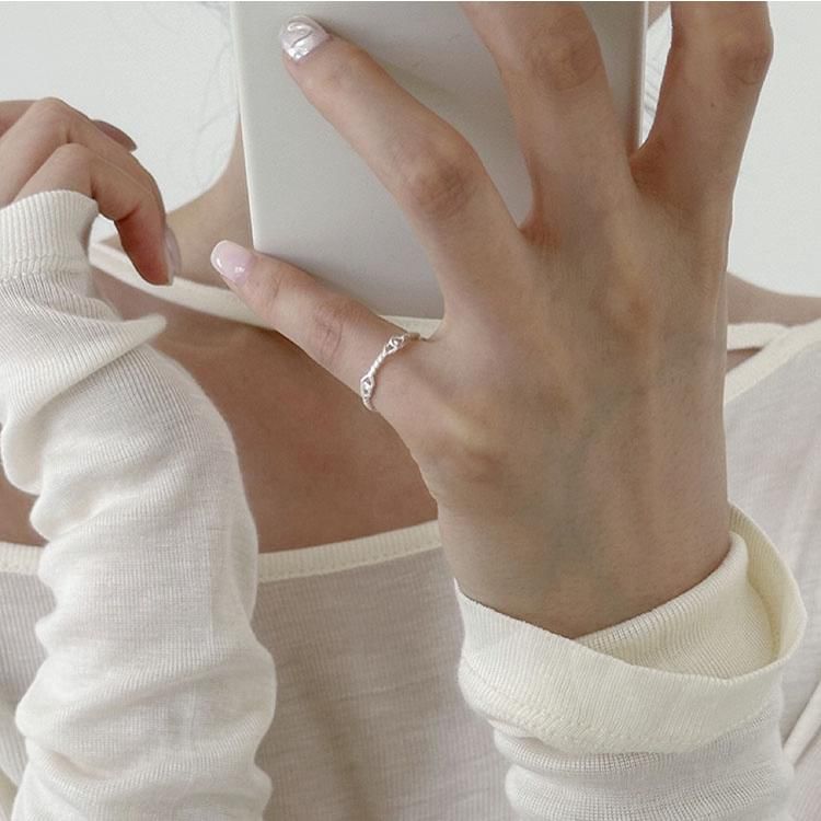 Silver Ring Sterling Twist 925