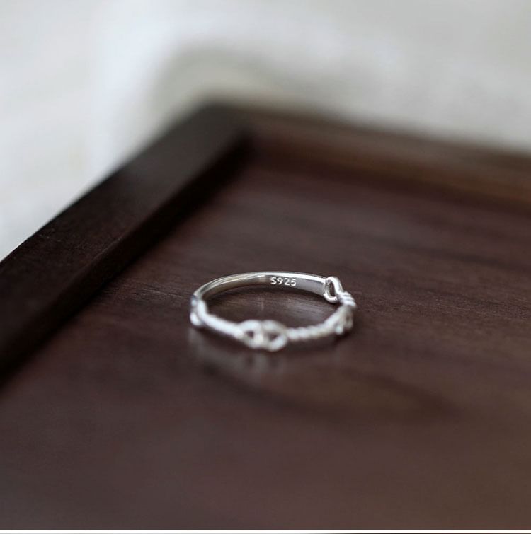 Silver Ring Sterling Twist 925