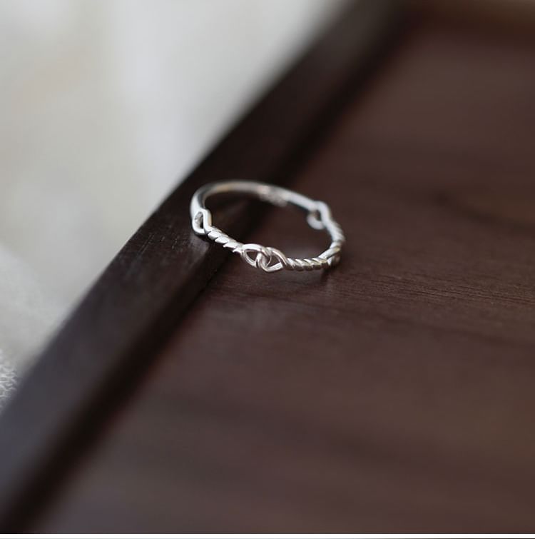 Silver Ring Sterling Twist 925