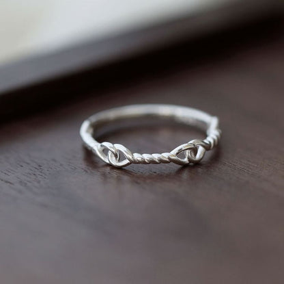 Silver Ring Sterling Twist 925