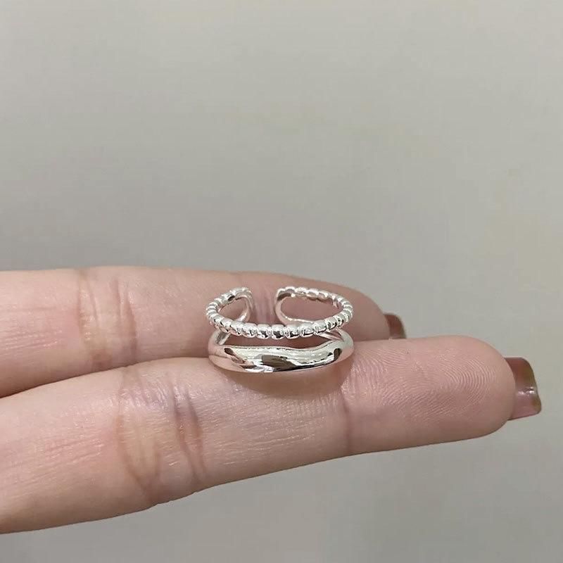 Open 925 Silver Sterling Metal Ring