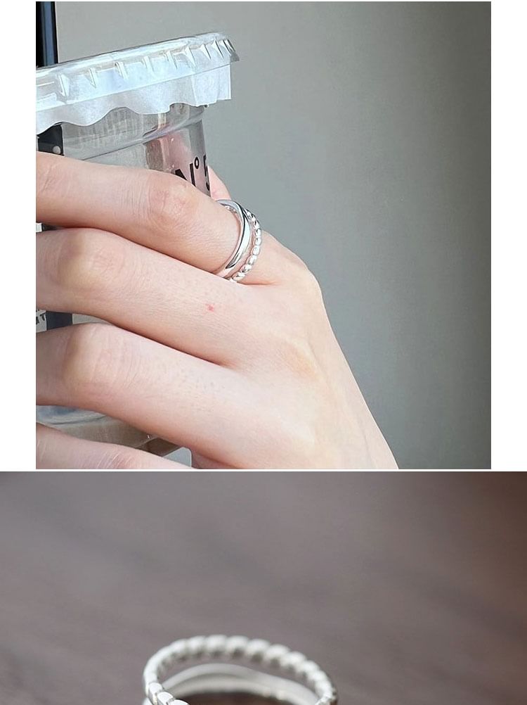 Open 925 Silver Sterling Metal Ring