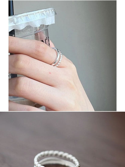 Open 925 Silver Sterling Metal Ring