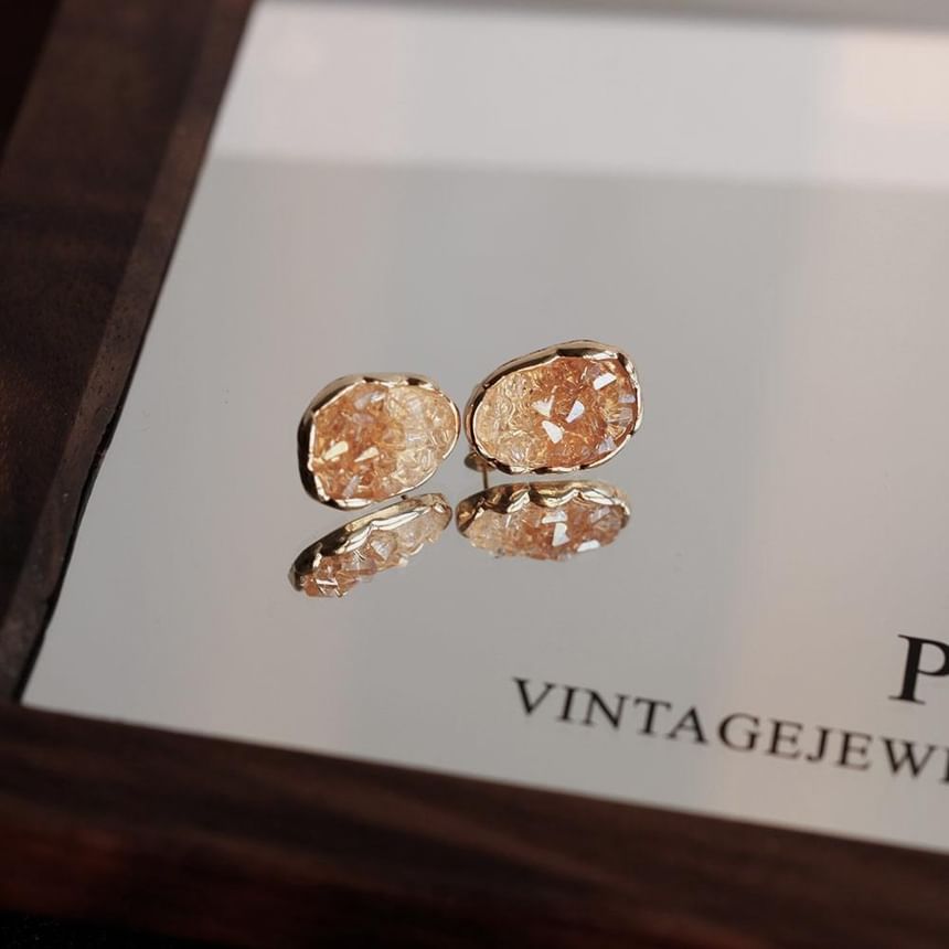 Stud Silver 925 Earring Crystal Sterling